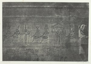 Grand Temple of Dendera, Sculptures of the Rear Facade, Upper Egypt, 1849-51 by Maxime Du Camp