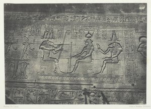 Grand Temple of Dendera, Sculptures of the Posterior Facade, Upper Egypt, 1849-51 by Maxime Du Camp