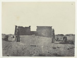 Hémi-Spéos De Séboua, Drômos, Nubie, 1849-51, printed 1852 by Maxime Du Camp