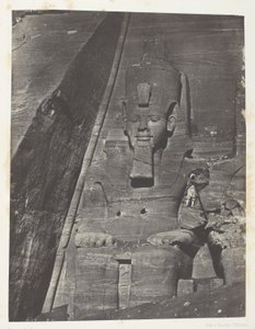 Ibsamboul, Eastern Colossus of the Great Temple of Phre; Nubia, plate 103 from the album "Egypt, Nubia, Palestine and Syria" (1852)
