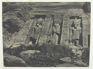 Ibsamboul, Southern Part of the Hathor Temple, Nubia by Maxime Du Camp