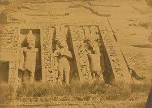 Ibsamboul; Northern Part of the Temple of Hathor by Maxime Du Camp