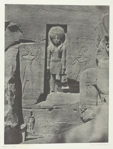 Ibsamboul, Sculptures of the Entrance of the Speos of Phre, Nubia, 1849-51, printed 1852 by Maxime Du Camp