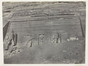 Ibsamboul, General View of the Great Temple of Phrè; Nubia, plate 102 from the album 
