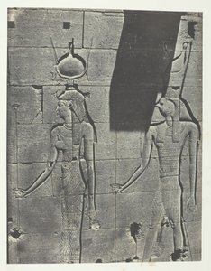 Kalabscheh, Sculptures of the Rear Facade of the Temple, Nubia by Maxime Du Camp