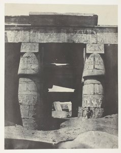 Karnak, Portico of the Temple of Khons; Thebes by Maxime Du Camp