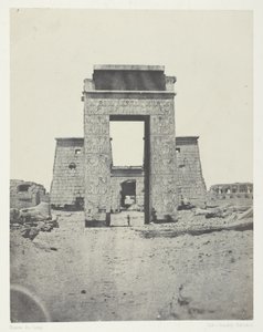 Karnak, Propylon of the Temple of Khons; Thebes by Maxime Du Camp
