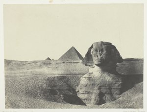 The Sphinx Seen from the Front, Middle Egypt by Maxime Du Camp
