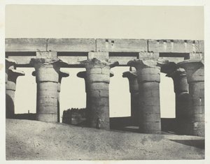 Luxor, Grand Colonnade of the Palace, Thebes by Maxime Du Camp
