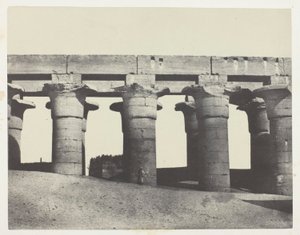 Luxor, Grand Colonnade of the Palace; Thebes by Maxime Du Camp