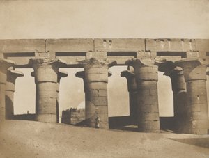 Louqsor, Grande Colonnade du Palais by Maxime Du Camp