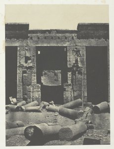 Médinet-Habou, Eastern Part of the Peristyle of the Palace of Ramses-Méiamoun; Thebes by Maxime Du Camp