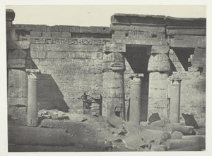 Medinet-Habu, Peristyle of the Palace of Ramses-Miamun; Thebes by Maxime Du Camp