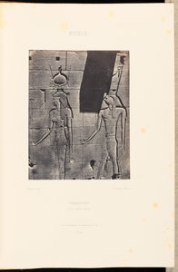 Nubia. Kalabscheh. Isis and Horus-Arsiesi by Maxime Du Camp