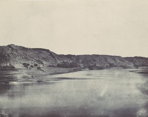 Nubia. Eastern Bank of the Nile Village of Bab. View taken south of Philae, 1850 by Maxime Du Camp