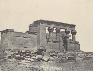 Nubia. Temple of Debod. Parembole from the Itinerary of Antoninus by Maxime Du Camp