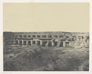 Palace of Karnak, Private Apartments of the Palace, Promenade of Thutmose III; Thebes by Maxime Du Camp