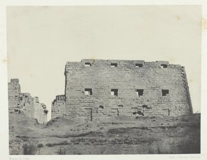 Palais de Karnak, Grands Pylones du Sud-Ouest, Thebes by Maxime Du Camp