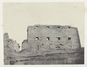Palace of Karnak, Great Pylons of the Southwest; Thebes by Maxime Du Camp