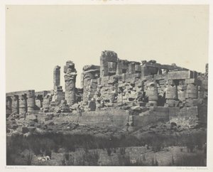 Palace of Karnak, Hypostyle Hall, Taken from the Northeast Angle; Thebes, plate 34 from the album "Egypt, Nubia, Palestine and Syria" (1852) by Maxime Du Camp