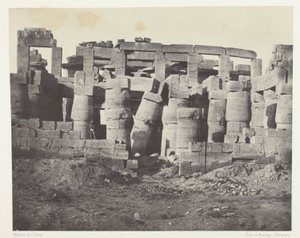 Palais de Karnak, Hypostyle Hall Taken from the North; Thebes by Maxime Du Camp