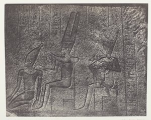 Palais de Karnak, Sculptures Exterieures du Sanctuaire de Granit; Thebes by Maxime Du Camp