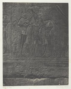 Palais de Karnak, Exterior Sculptures of the Granite Sanctuary; Thebes by Maxime Du Camp