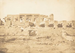 Southern Gate of the Hypostyle Hall of the Palace of Karnak Thebes, 1849-50 by Maxime Du Camp