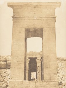 Propylon du Temple de Dandour Tropique du Cancer, April 1850 by Maxime Du Camp