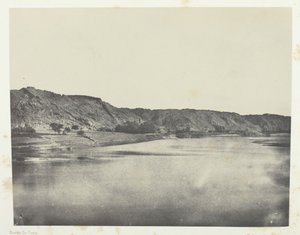 Eastern Bank of the Nile Village of Bab, View Taken to the South Philoe, Nubia, 1849-51, printed 1852 by Maxime Du Camp