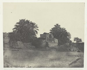 Ruins of a Roman Fortification, Philoe; Nubia, plate 71 from the album "Egypt, Nubia, Palestine and Syria" (1852) by Maxime Du Camp
