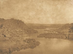Sortie de la première Cataracte côté S.E. by Maxime Du Camp