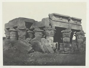 Temple of Ombos, Upper Egypt, plate 65 from the album "Egypt, Nubia, Palestine and Syria" (1852) by Maxime Du Camp