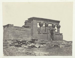 Temple of Debod, Parembole from the Itinerary of Antoninus, Nubia, 1849-51, printed 1852 by Maxime Du Camp