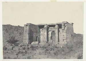 Temple de Tafeh Ancienne Taphis, Nubie by Maxime Du Camp