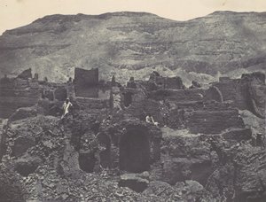 Thebes. Médinet-Habou. Ruins of the City of Papa by Maxime Du Camp