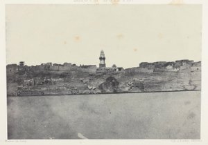 General View of Esneh, Upper Egypt, plate 64 from the album "Egypt, Nubia, Palestine and Syria" (1852)