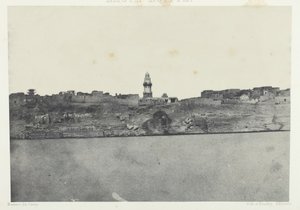 General View of Esneh, Upper Egypt by Maxime Du Camp