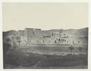 View Taken from the Island of Beghé, to the West, Philoe; Nubia, plate 68 from the album "Egypt, Nubia, Palestine and Syria" (1852) by Maxime Du Camp