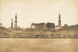 View of Girgeh and the Coastline Taken by the Nile Flood, 1849-50 by Maxime Du Camp