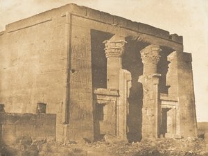 View of the Facade of the Pronaos of the Temple of Dakkeh Pselcis by Maxime Du Camp