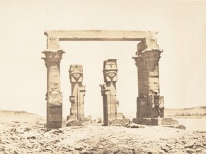 View of the Temple of Kardassy by Maxime Du Camp
