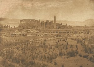General View of the Ruins of the Palace of Karnak Taken from the East - Thebes by Maxime Du Camp