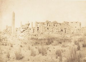 General View of the Ruins of the Palace of Karnak, Taken from the North by Maxime Du Camp