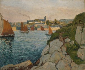 Douarnenez in Sunshine by Maxime Emile Louis Maufra