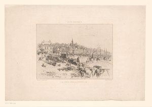 View of the Harbor of Trouville (La Vie Élégante) by Maxime François Antoine Lalanne