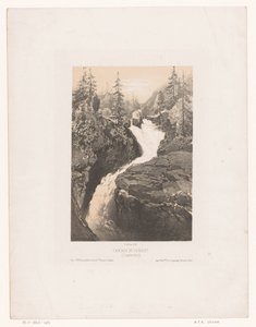 View of the Cerisey Waterfall near Cauterets by Maxime François Antoine Lalanne