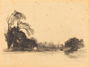 Banks of the Thames by Maxime Lalanne