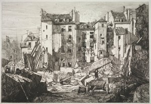 Demolition for the Opening of the Rue des Écoles, 1862