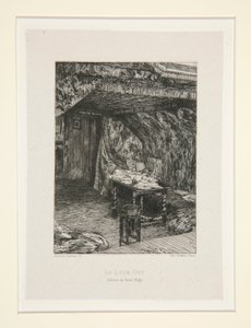 The Look-Out, the Office of Victor Hugo, Plate 9 from the Suite Chez Victor Hugo by Maxime Lalanne
